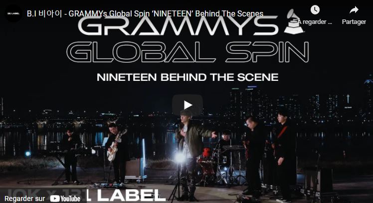 B.I Grammys global spin - Behind the scene